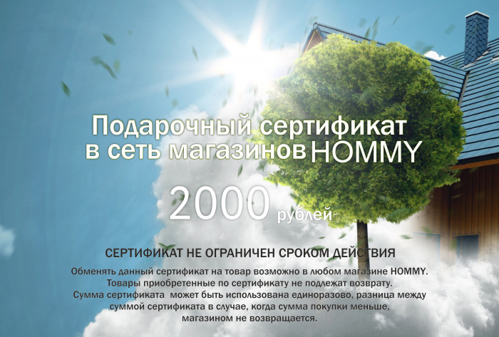 Сертификат на Новоселье 2000(фото2)