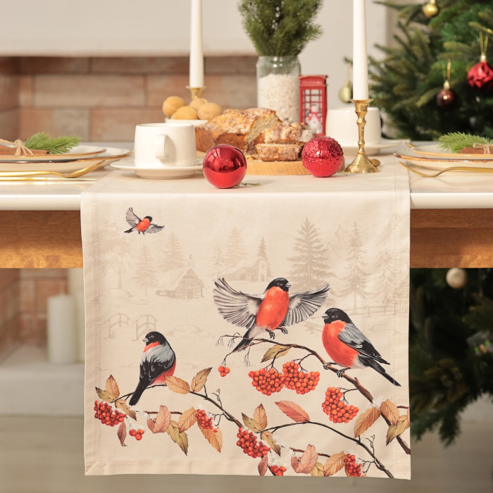 Скатерть прямоугольная BULLNFINCHES 40*149 см